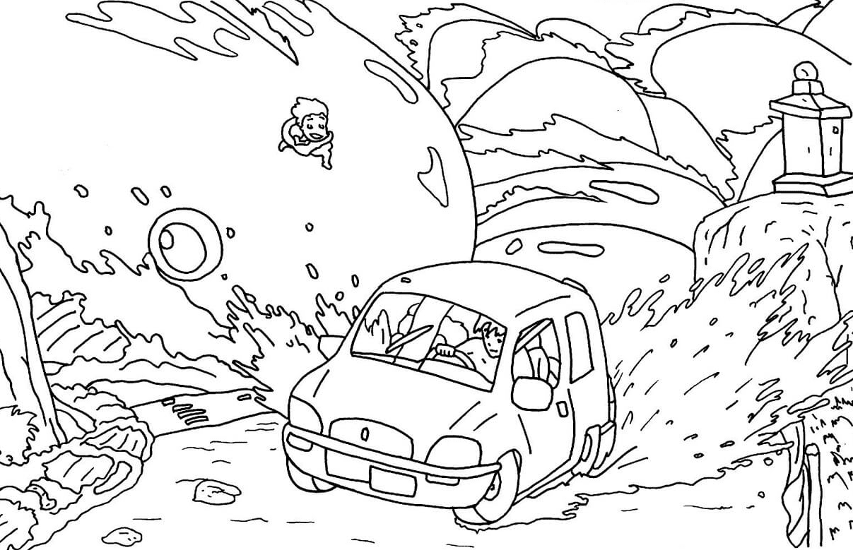 Ponyo Free Coloring Pages