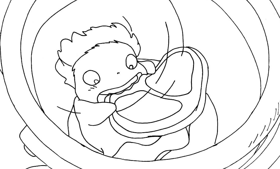 Ponyo Printable Coloring Pages