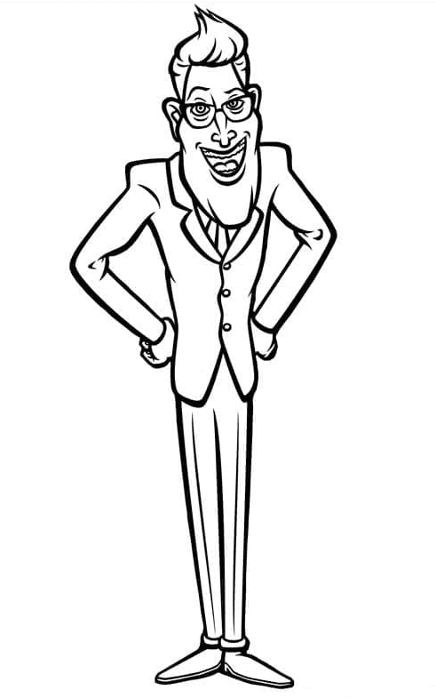 President Hathaway Coloring Page