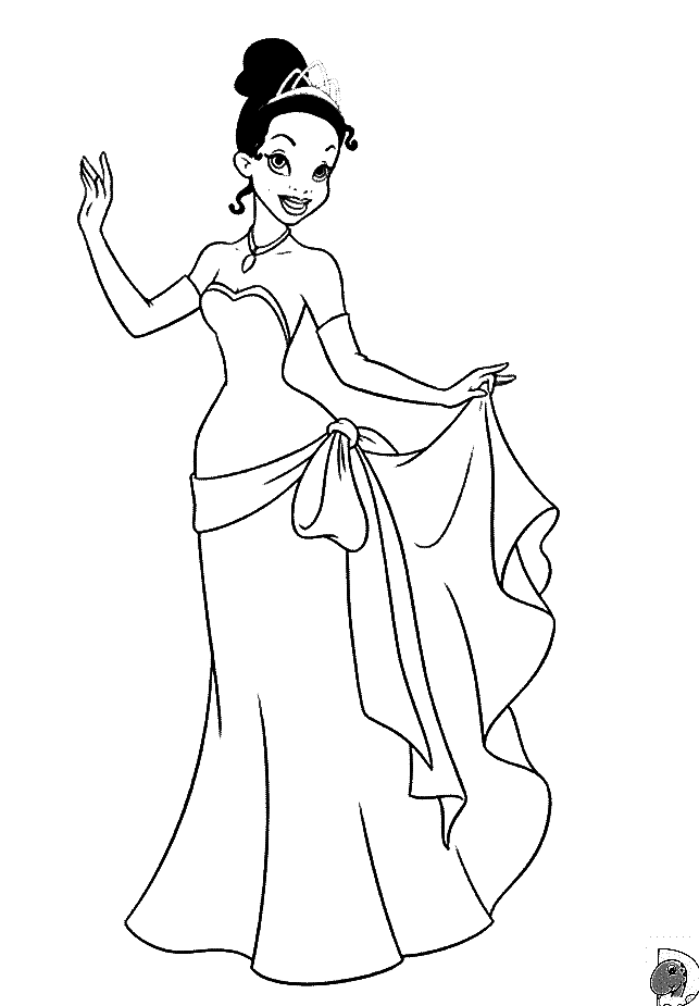 Tiana Coloring Pages - Free Printable Coloring Pages