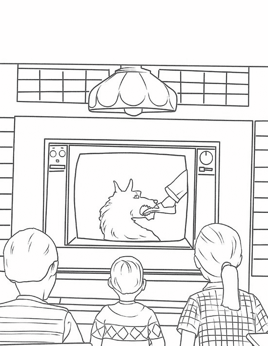 Print Isle of Dogs Coloring Page