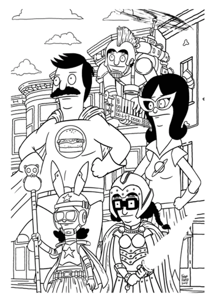 Printable Bob’s Burgers Coloring Pages