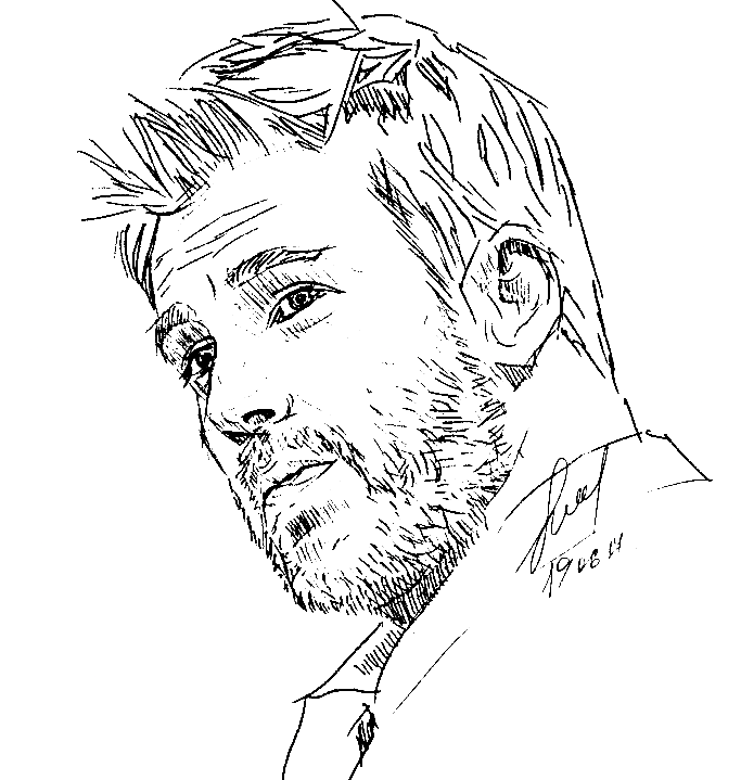 Printable Chris Evans Coloring Pages
