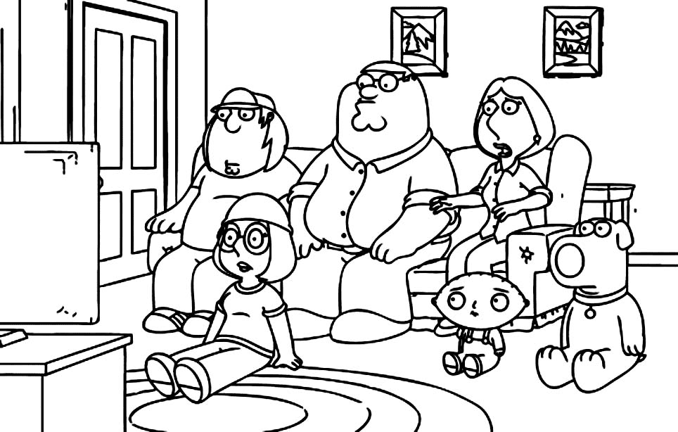 Printable Family Guy Coloring Page