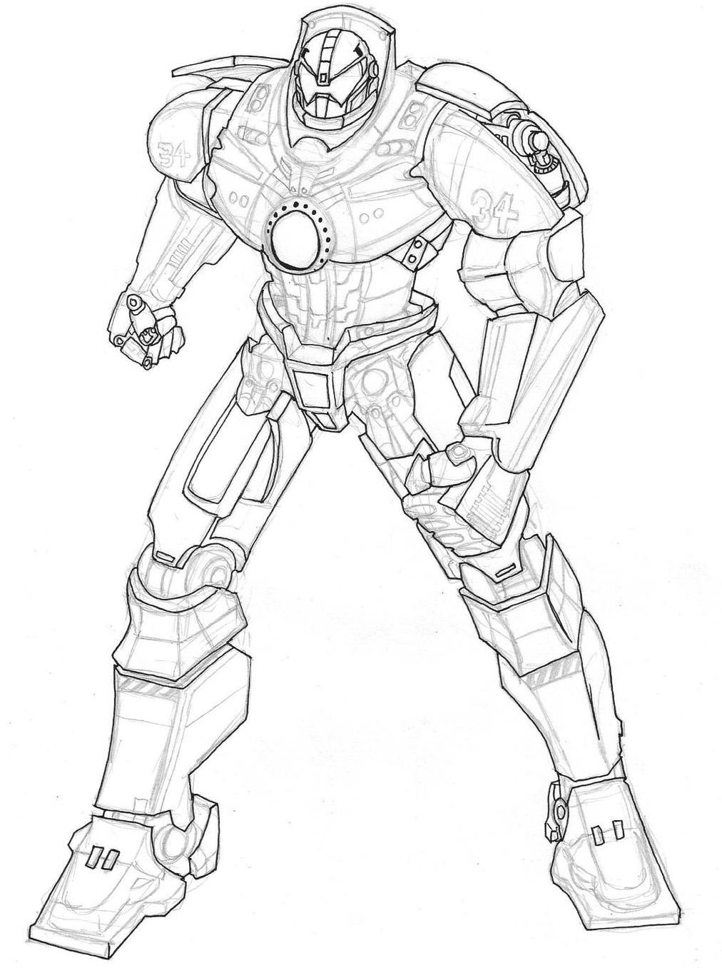 Printable Gipsy Danger Coloring Pages