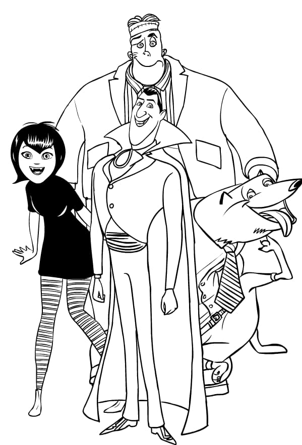 Printable Hotel Transylvania Coloring Pages