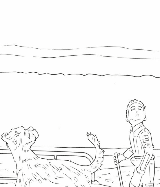 Printable Isle of Dogs Free Coloring Page