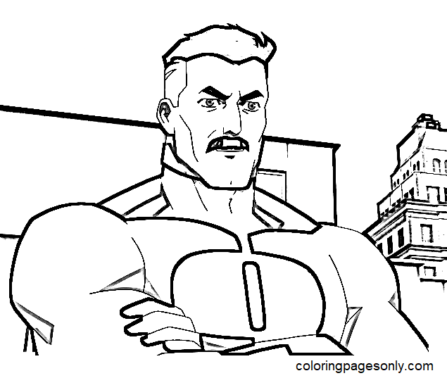 Printable Omni man Coloring Pages