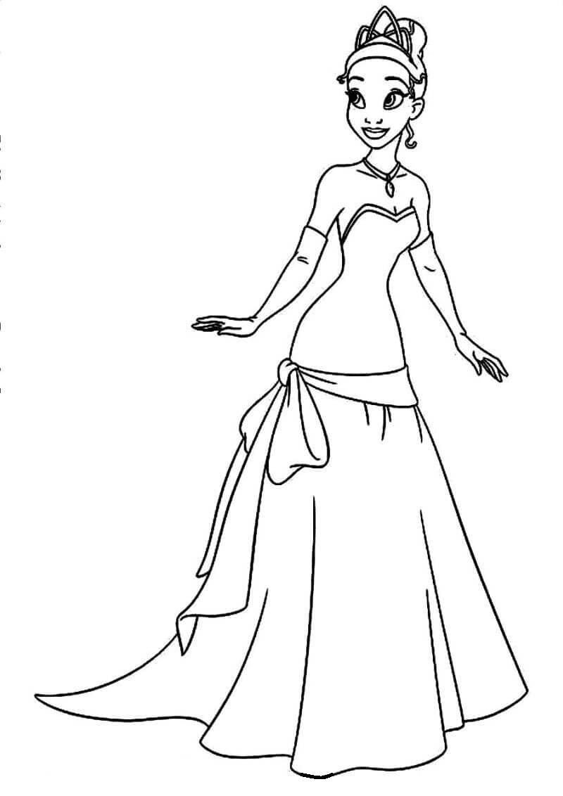 64 Coloring Pages Princess Tiana  Latest Free