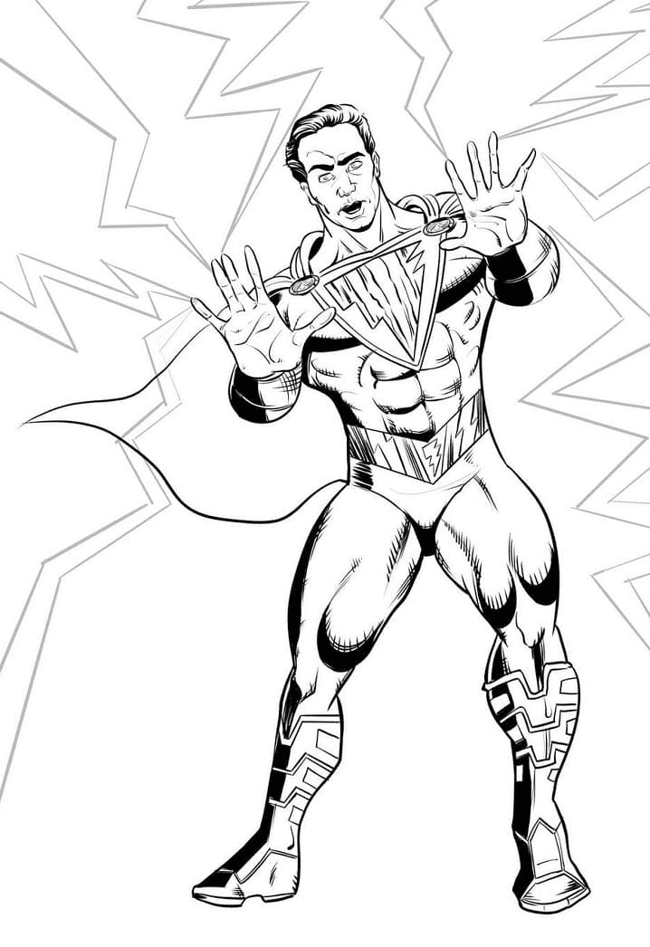 Printable Shazam Coloring Pages