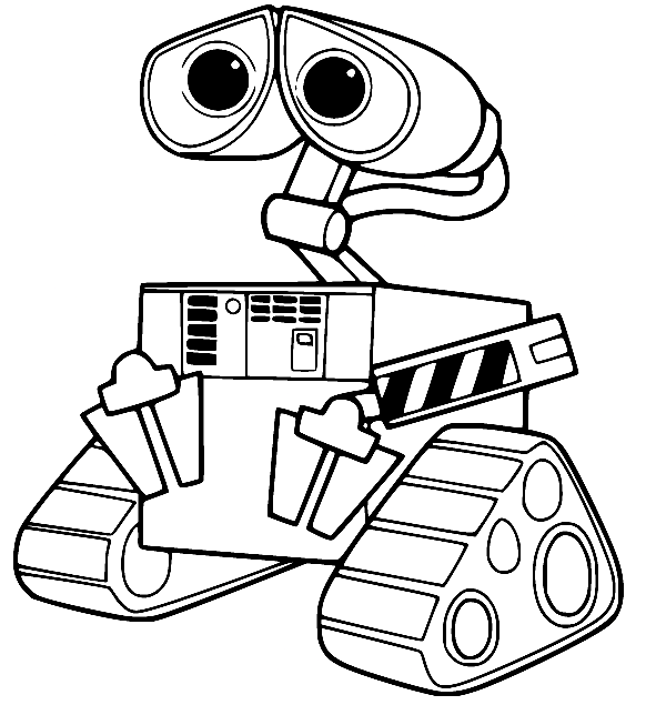 Wall E Printable Coloring Pages