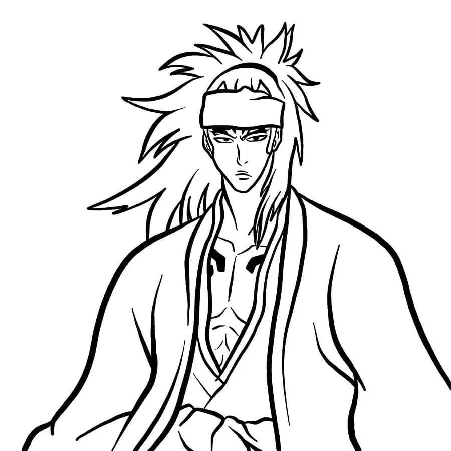 Renji from Bleach Coloring Pages