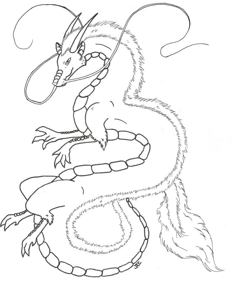 River Spirit from Spirited Away Coloring Page