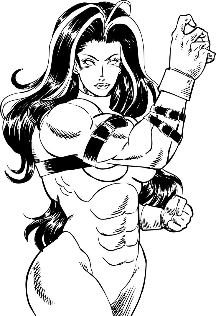 She Hulk Printable Coloring Pages