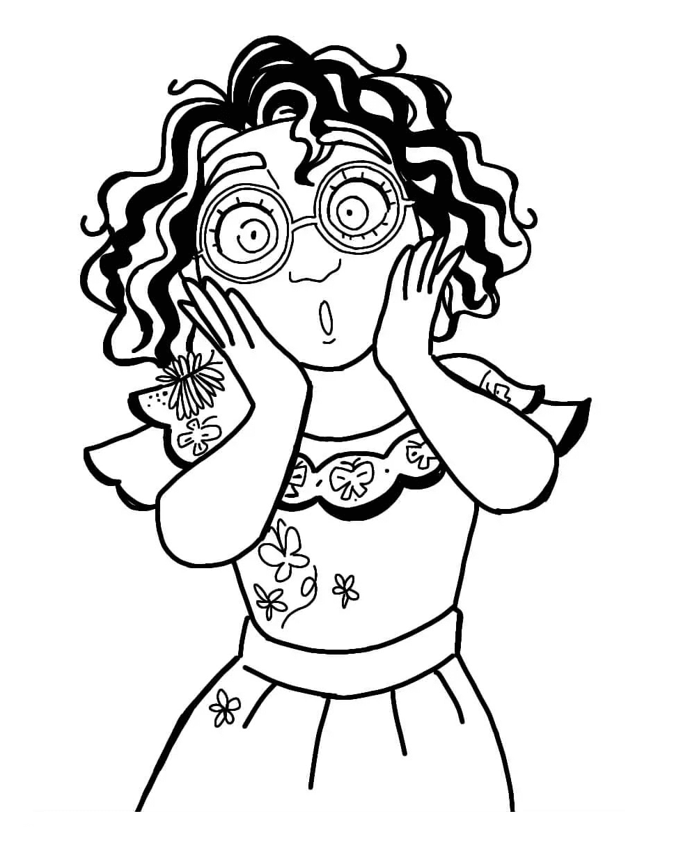 Shocked Mirabel Coloring Pages