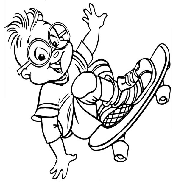 Simon Skateboarding von Alvin und den Chipmunks