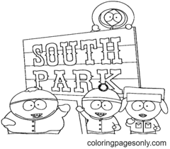 Páginas para colorir de South Park
