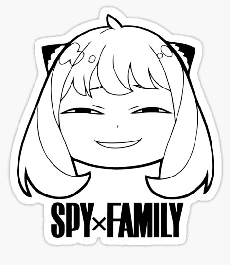 Spy x Family – Página para colorear de Anya