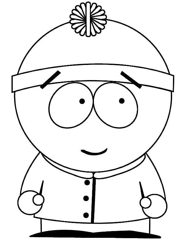 Stan Marsh from South Park Coloring Page
