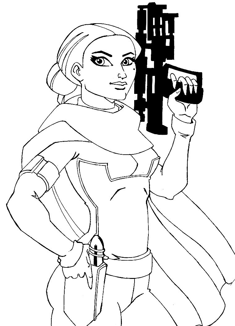 Star Wars Queen Amidala Coloring Pages