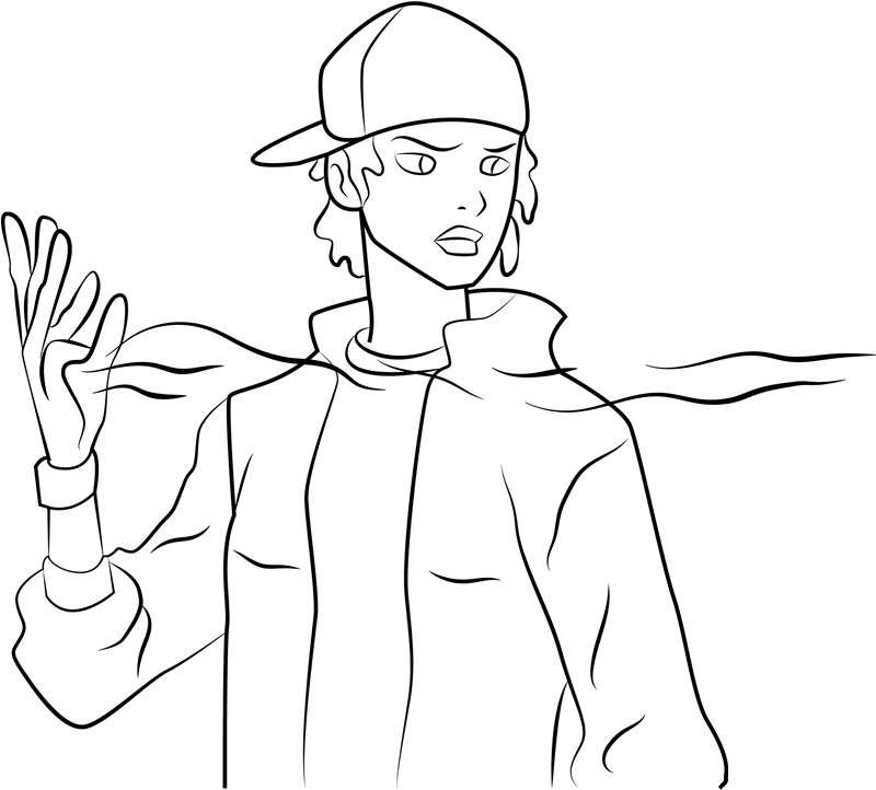Static In Young Justice Coloring Page