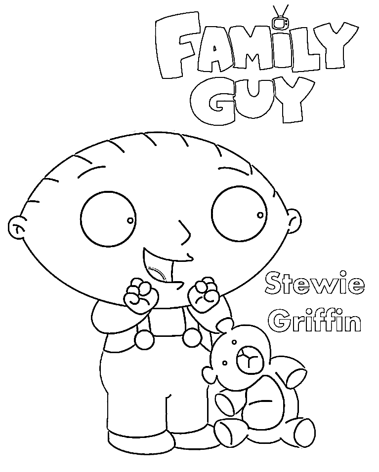 Stewie Griffin Coloring Page