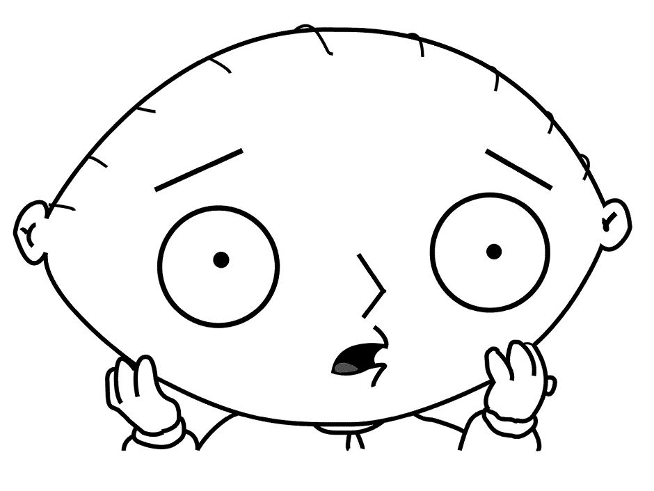 Stewie Is Not Believing Coloring Pages