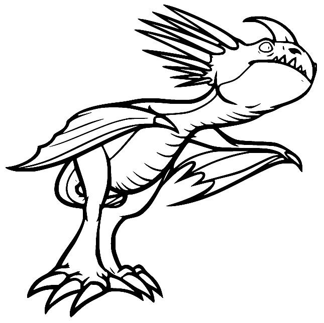 Stormfly Little Dragon Coloring Page