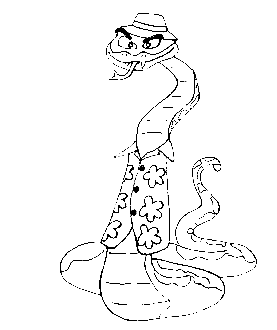 The Bad Guys – Mr. Snake Coloring Pages