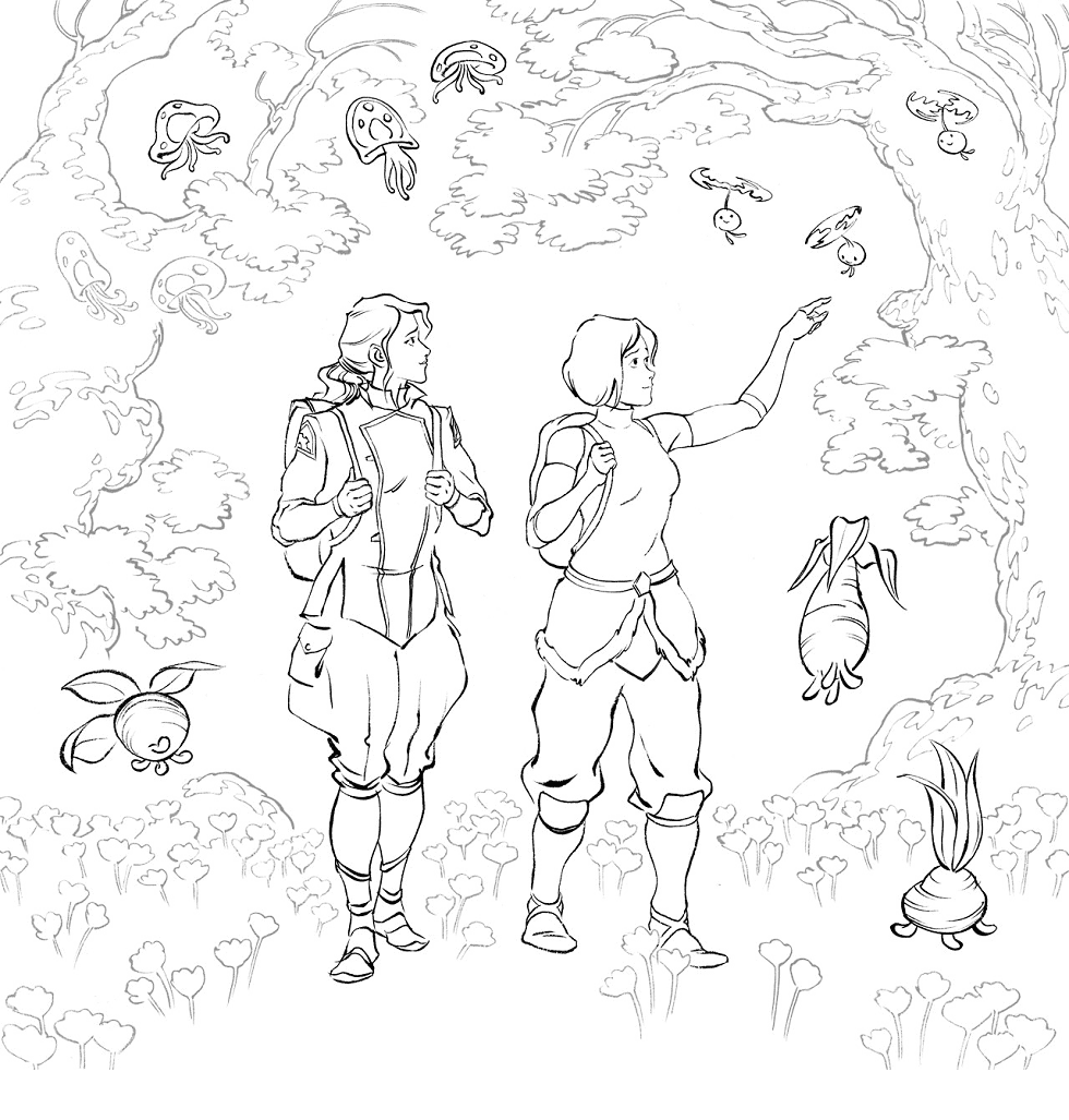 The Legend Of Korra Free Coloring Page