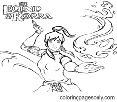 Disegni da colorare La leggenda di Korra