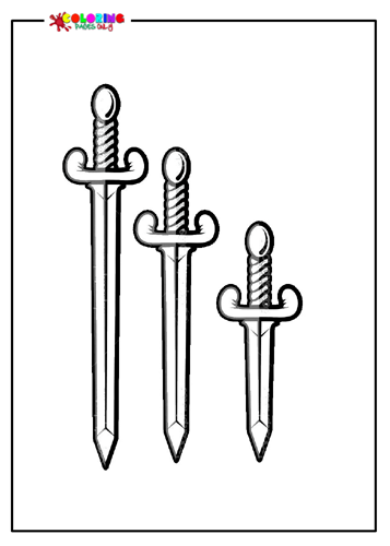 Tres espadas afiladas