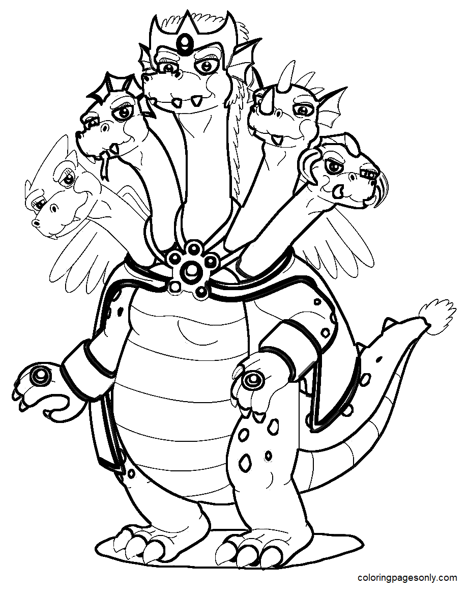 Tiamat Coloring Pages