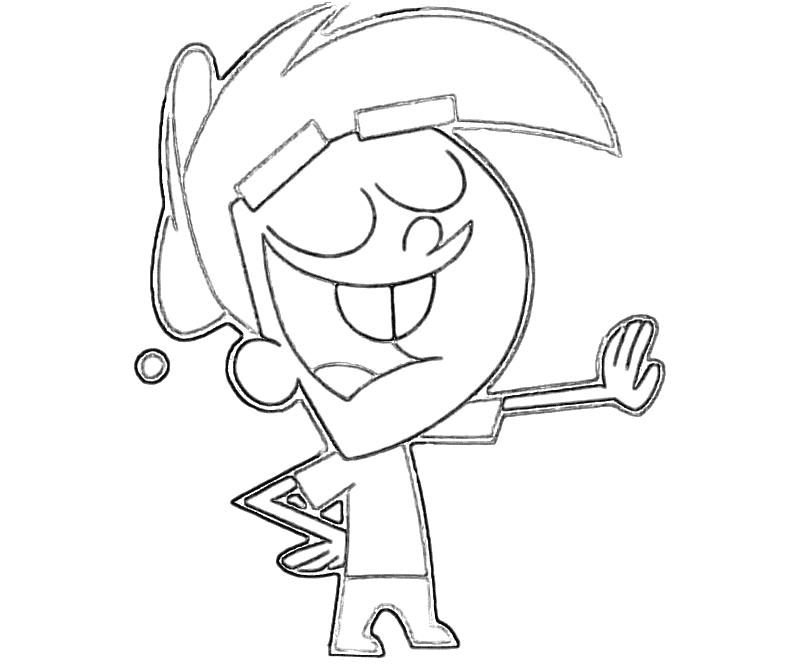 Timmy Turner – Fairly OddParents Coloring Page