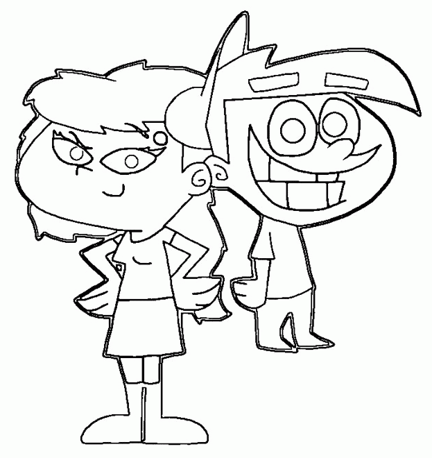 Timmy Turner con Trixie Tang di Fairly OddParents