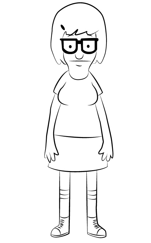 Tina Belcher Coloring Page