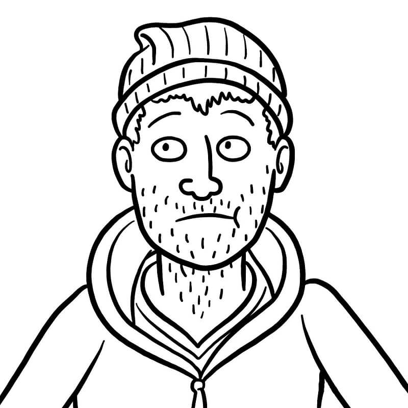 Todd Chavez from BoJack Horseman Coloring Pages