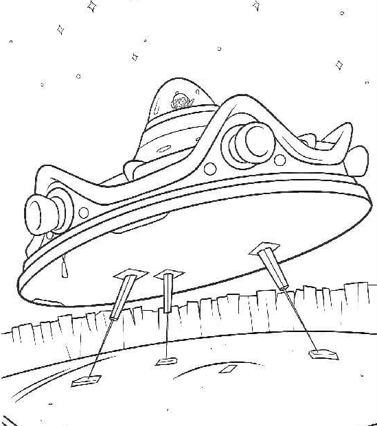 Unidentified flying object Coloring Page