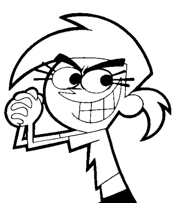 Vicky from Fairly Oddparents Coloring Page