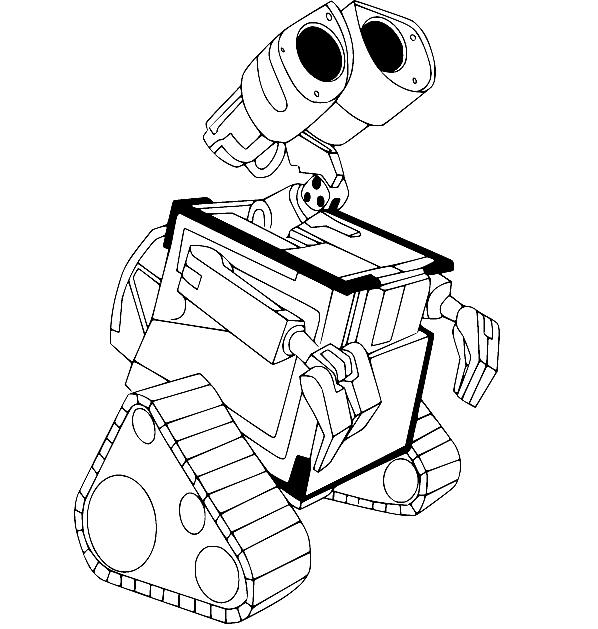 Wall-E Free Coloring Pages