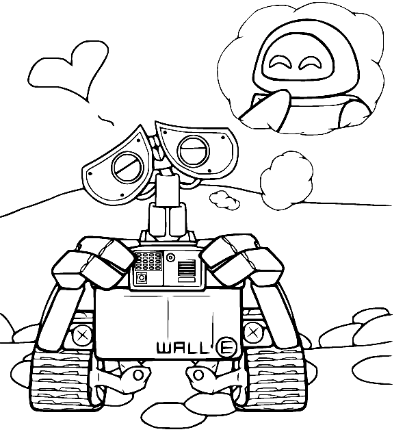 Wall-E extraña a Eve de Wall-E