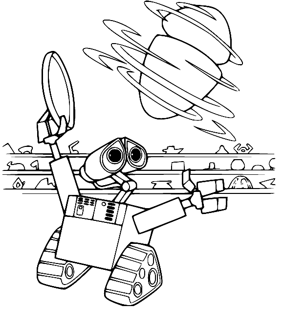 Wall-E and Flying Eve from Wall-E