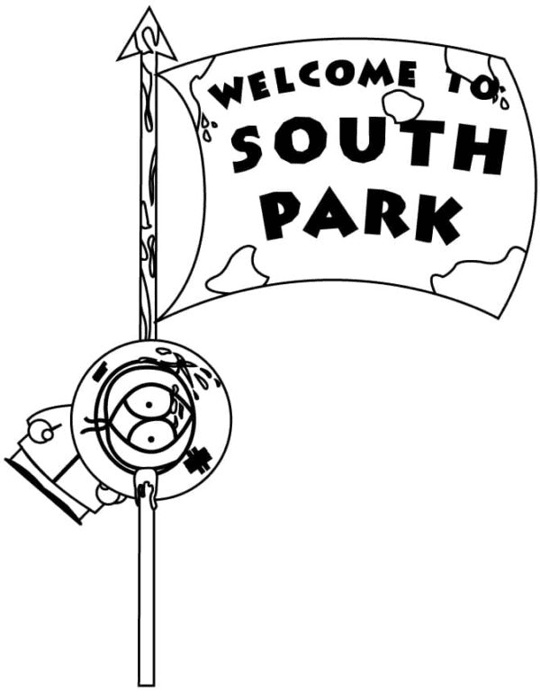 Welcome to South Park Coloring Page