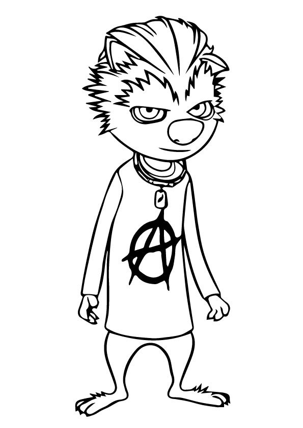 Wilbur from Hotel Transylvania Coloring Page