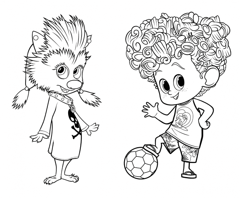 Winnie And Dennis Coloring Pages