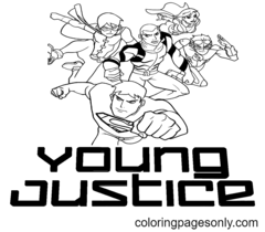 Young Justice coloring pages Coloring Pages
