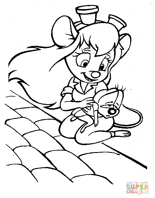 Zipper Is So Tired Coloring Page