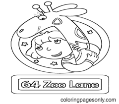 64 páginas para colorir Zoo Lane