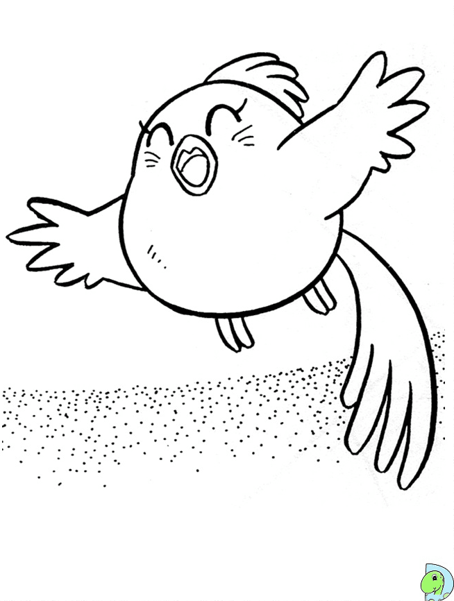 A Bird Pipil Coloring Page