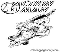 Action Man Coloring Pages